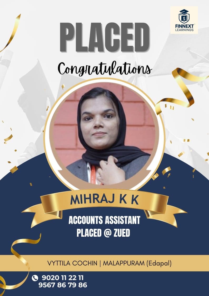 Mihraj K K - Accounts Assistant at Zued